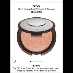 NEW, Becca Highlighting Powder, Rose Gold
